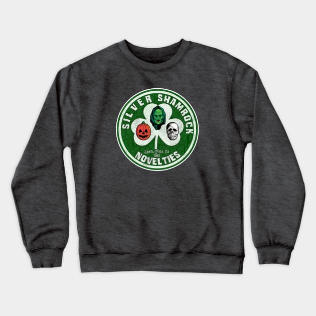 Silver Shamrock Novelties Crewneck Sweatshirt by EnchantedTikiTees